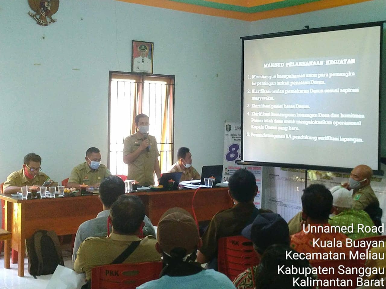 DPM Pemdes Kabupaten Sanggau Melakukan Verifikasi Lapangan Usulan Pemekaran Dusun 5 Desa di Kecamatan Meliau